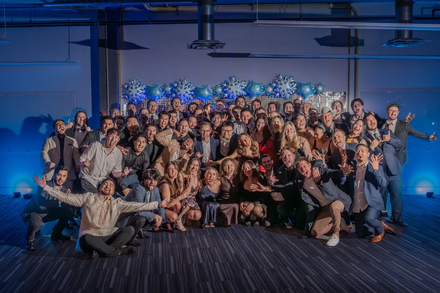 The Taiv team at the holiday party