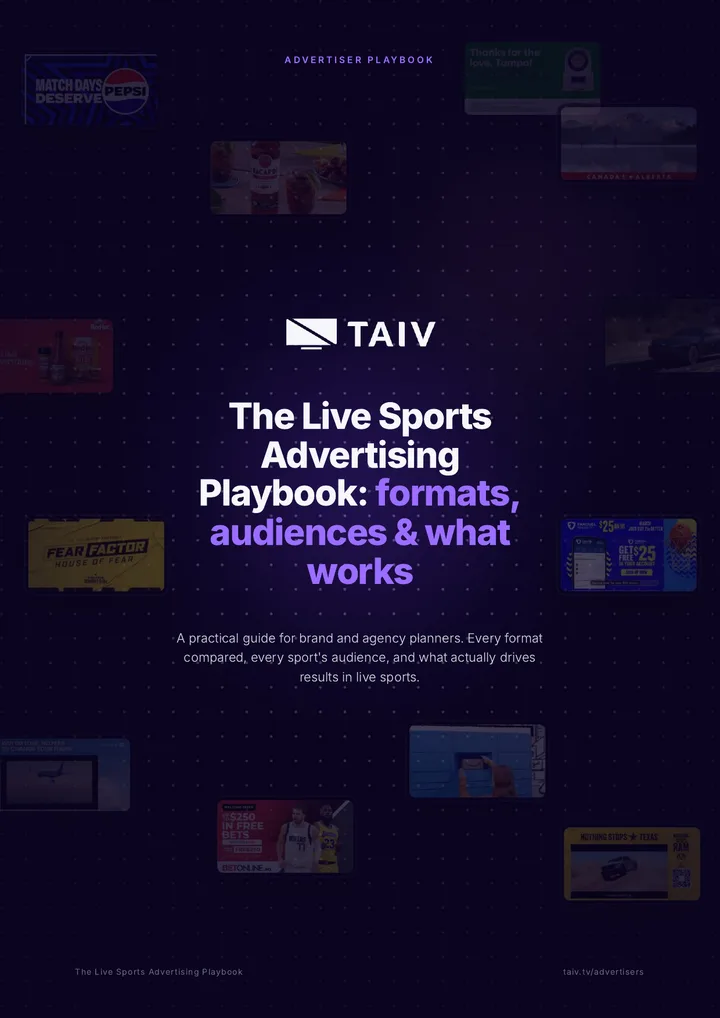 Cover of The Live Sports Advertising Playbook